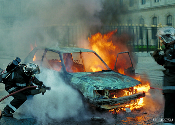 В Орловской области сгорела машина