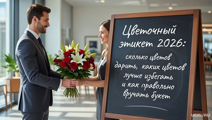Цветочный этикет 2026: сколько цветов дарить, каких цветов лучше избегать и как правильно вручать букет