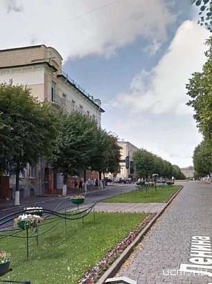 В Орле на «Ленинке» цветочную клумбу разделили тропинкой из плитки