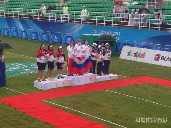 Лучница Мария Виноградова – обладатель золотой медали Универсиады в Корее