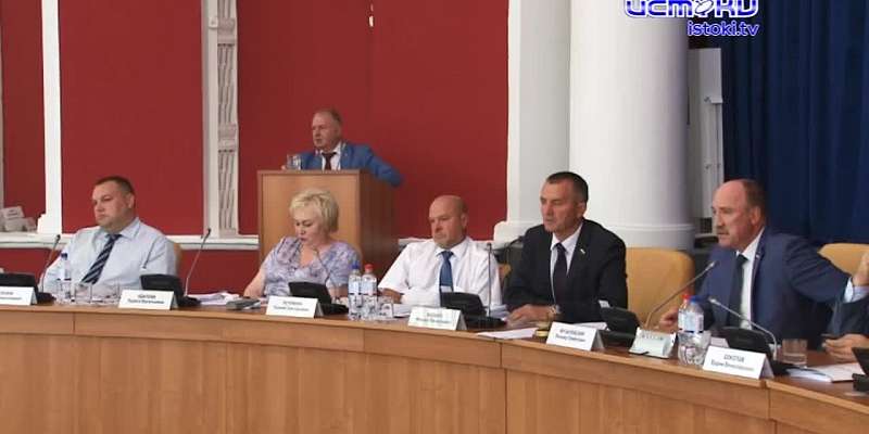 Заседание Орловского областного совета народных депутатов
