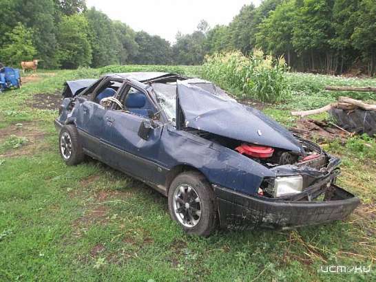 19-летний автовладелец перевернулся на трассе в Орловской области