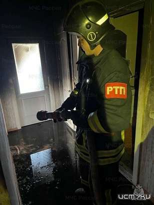 В Орле случился пожар в многоквартирном доме