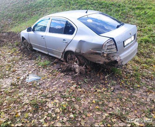 На трассе под Орлом легковушка съехала с дороги. Есть пострадавшие