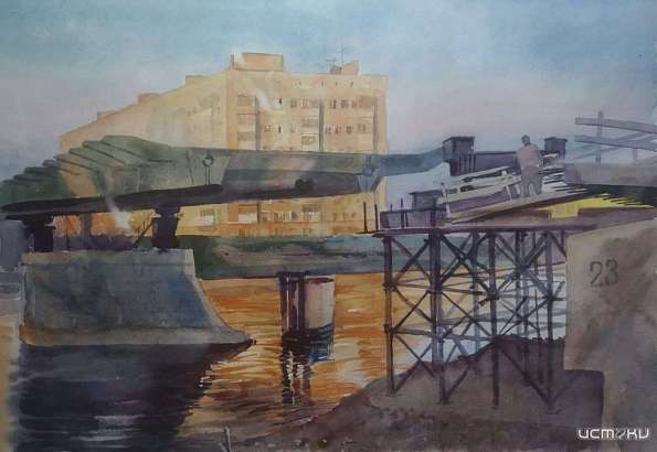 Орловский художник нарисовал Красный мост Орловский художник нарисовал Красный мост