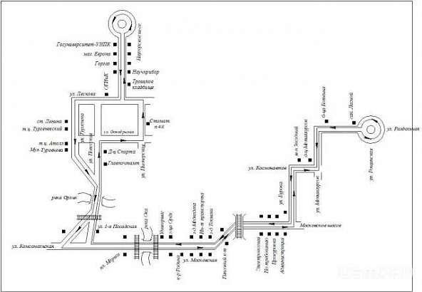 СХЕМА маршрута № 44 