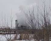 В Орле потушили полыхавший на ТЭЦ склад: видео с места событий