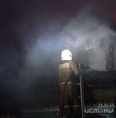 В Орле сгорела баня