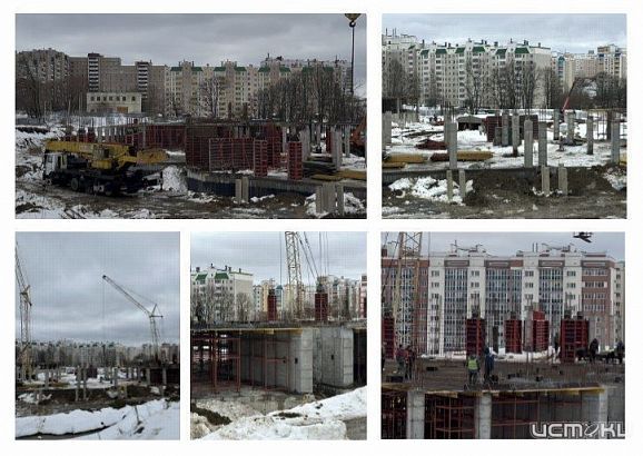 Строительство школы на микрорайоне Орла по ул. Радзевича-Белевича продолжается.