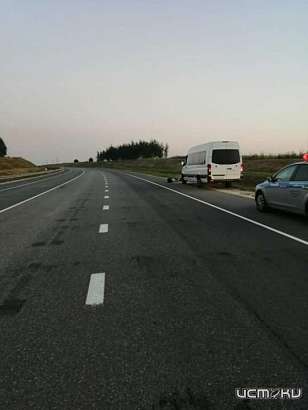 Под Орлом пассажир на ходу выпал из микроавтобуса и скончался