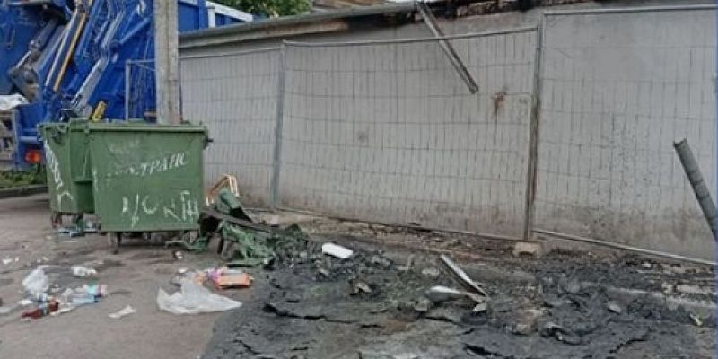 В Орле сгорели 5 контейнеров для ТКО на площадке у дома № 20 по ул. Горького