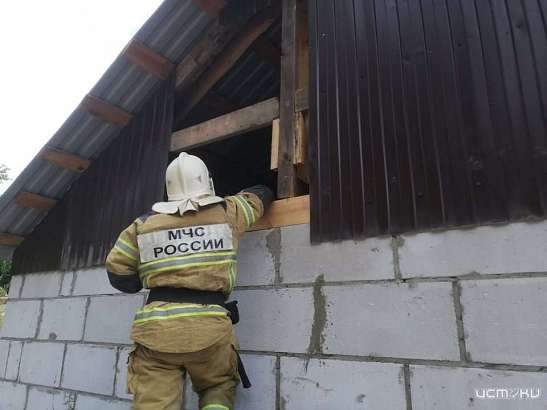 В Покровском районе горело производственное помещение