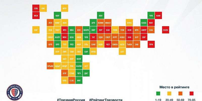 Антинаркотический рейтинг: Орловщина вошла в пятерку благополучных регионов