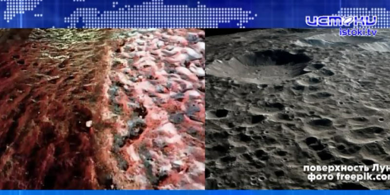 Фотографию как будто поверхности Луны прислал нам в группу наш постоянный зритель