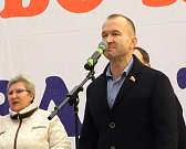 Спасибо Путину за освобождение области от Потомского! Под таким девизом на площади Жукова прошел митинг