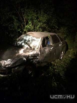 На Орловщине ночью «легковушка» ВАЗ улетела в кювет