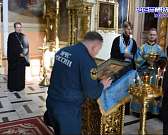 Сотрудники орловского МЧС стали участниками молебна в честь иконы Божьей Матери.
