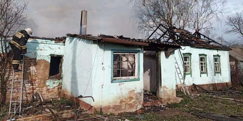 На Орловщине сгорел жилой дом