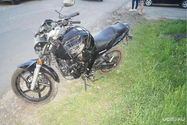 В Орле перевернулся мотоциклист, нарушив ПДД 