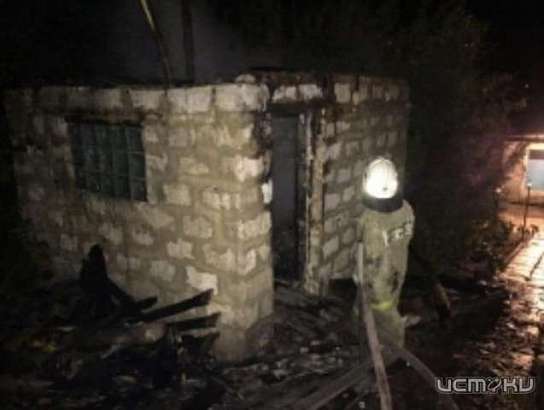 В Покровском районе сгорела баня