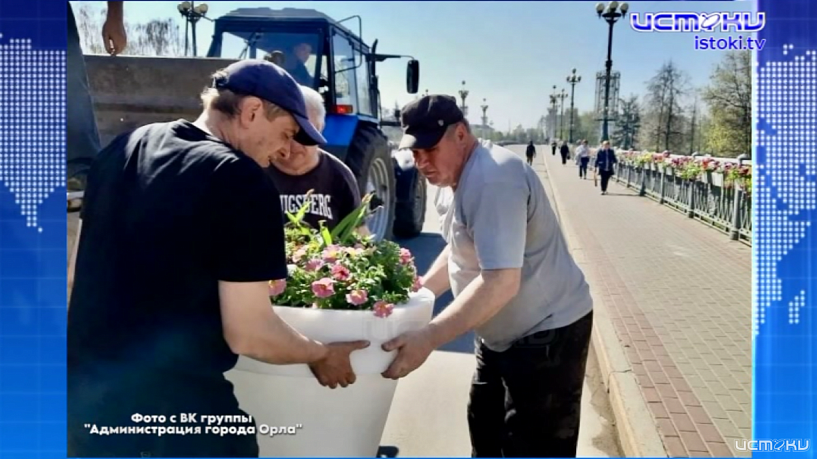 На Александровском (Ленинском) мосту установили первые вазоны
