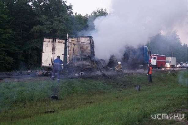 Под Орлом погиб водитель «ГАЗели», врезавшись в стоящий тягач с полуприцепом