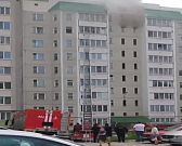 Орловские огнеборцы вынесли из горящей квартиры двух детей