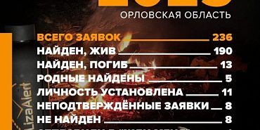 За год орловские поисковики нашли живыми 190 человек