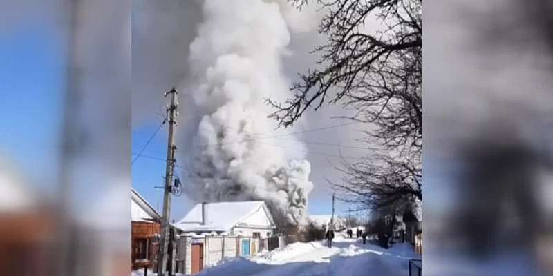 ВИДЕО: в районе Лужков в Орле горел жилой дом