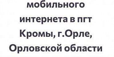 В Орловской области запущена петиция с требованием вернуть интернет 