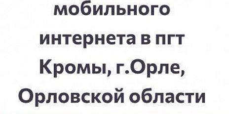 В Орловской области запущена петиция с требованием вернуть интернет 