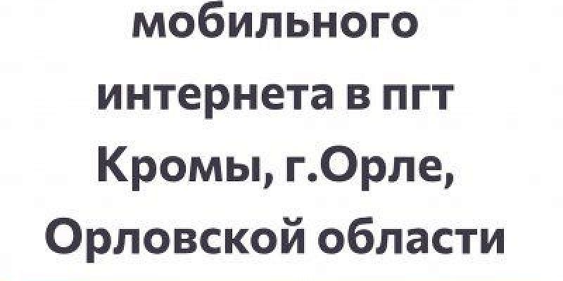 В Орловской области запущена петиция с требованием вернуть интернет 