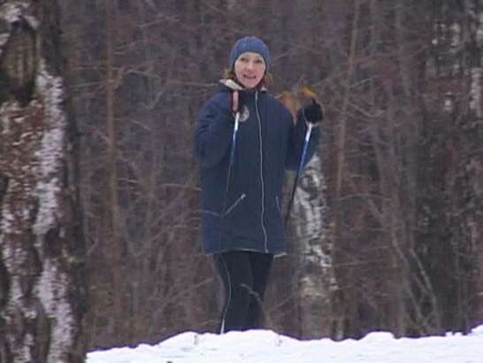 Спортсмены-любители в Медведевском лесу