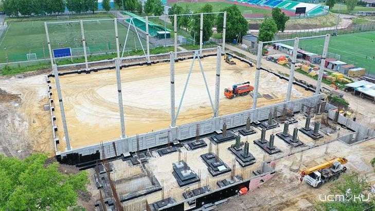 В 2023 году планируют завершить строительство футбольного манежа на стадионе Ленина в Орле