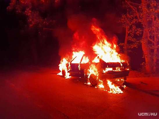 В минувшие выходные в Орловской области сгорели три машины