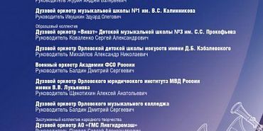 Орёл примет Всероссийский фестиваль духовой музыки «Фанфарами славим Россию!»