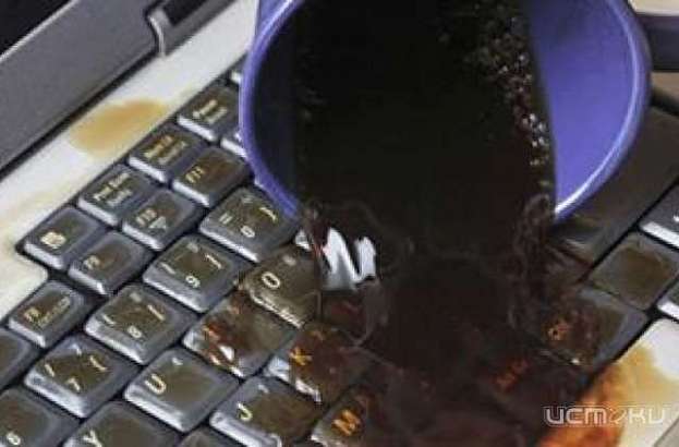 Подмоченный ноутбук - не повод для паники