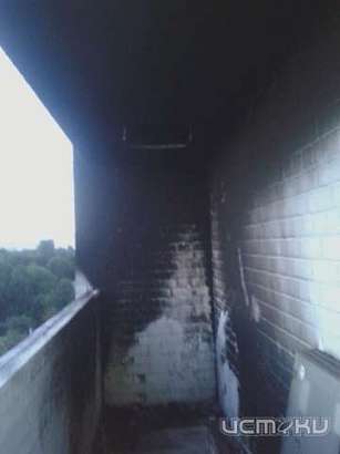 В Орле на ул. Лазурной горел балкон многоэтажки