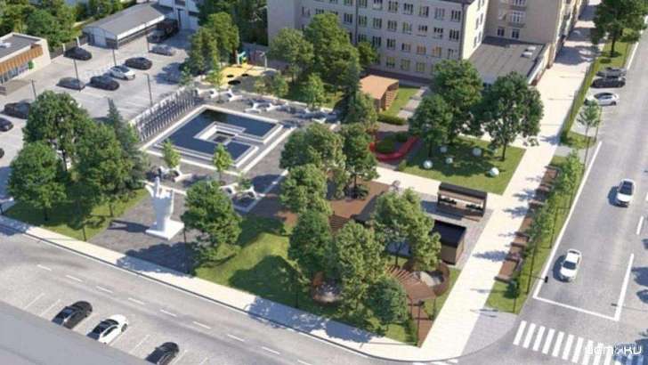 В орловском сквере им. Героя Ермолаева вместо срубленных ив высадят клены