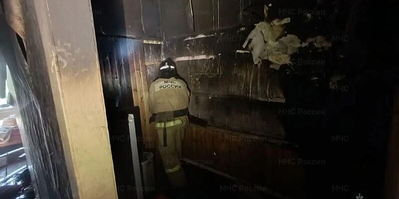 Вчера в Орле горел в жилом доме в поселке Кирпичного завода