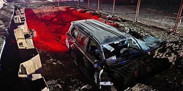 автомобильная авария На трассе под Орлом «Лескус» провалился в котлован. Пострадали пять человек