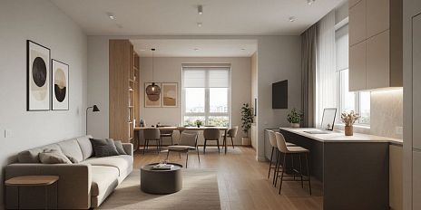 Как грамотно зонировать трёхкомнатную квартиру: принципы и реальные примеры