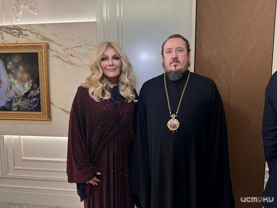 Популярная певица Таисия Повалий получила подарок от епископа Ливенского и Малоархангельского Нектария