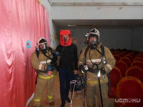 В знаменской школе случился запланированный «пожар»