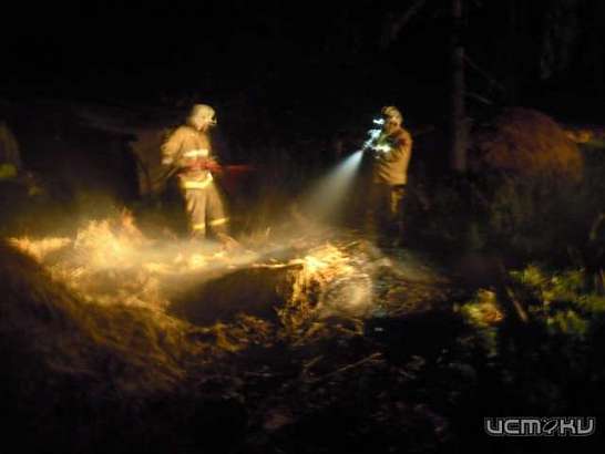 В Новосильском районе огонь уничтожил 1,5 тонны сена