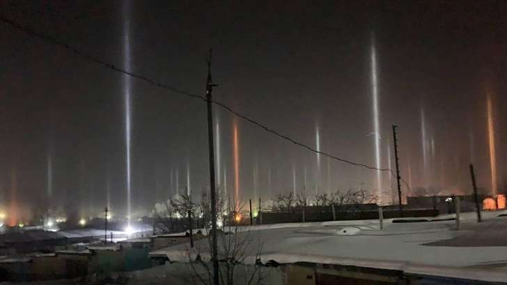 ФОТОФАКТ: на Орловщине были замечены световые столбы