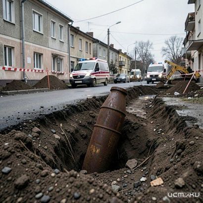 В Малоархангельске при земляных работах нашли авиабомбу времён войны — опасную находку обезвредили