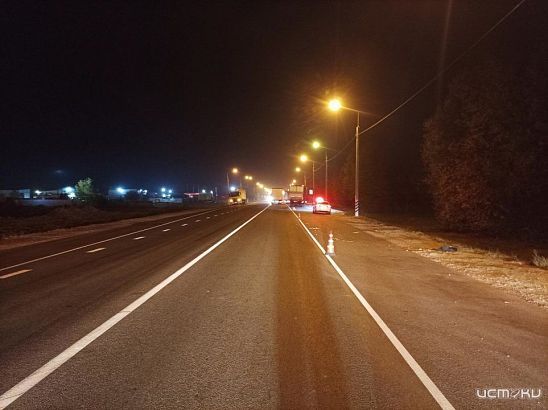 На орловской трассе большегруз сбил пенсионера