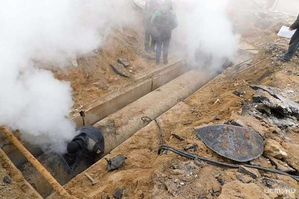 В Орле произошёл прорыв теплотрассы