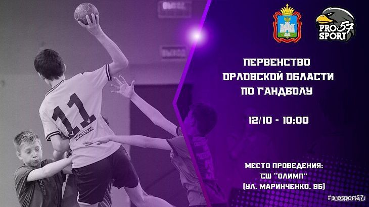 Сегодня в Орле пройдет Первенство области по гандболу